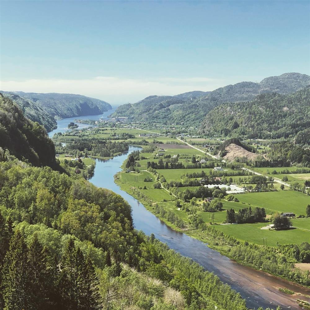 Utsikt fra Førlands museum - Klikk for stort bilde