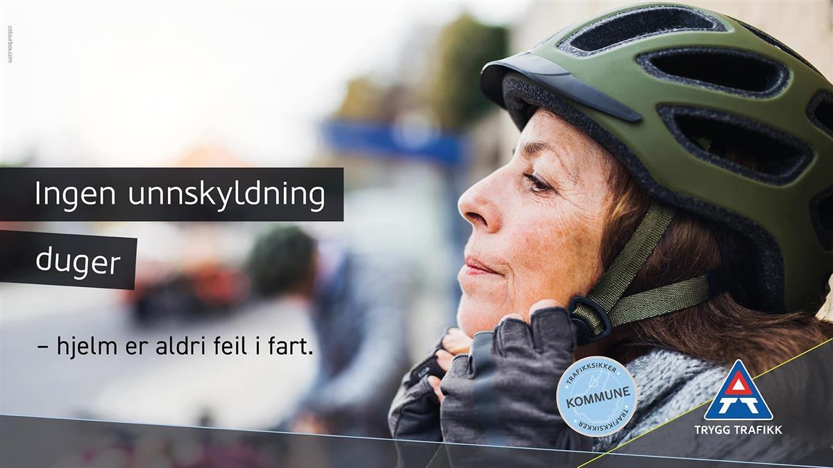 Ingen unnskyldning duger - hjelm er aldri feil i fart - Klikk for stort bilde